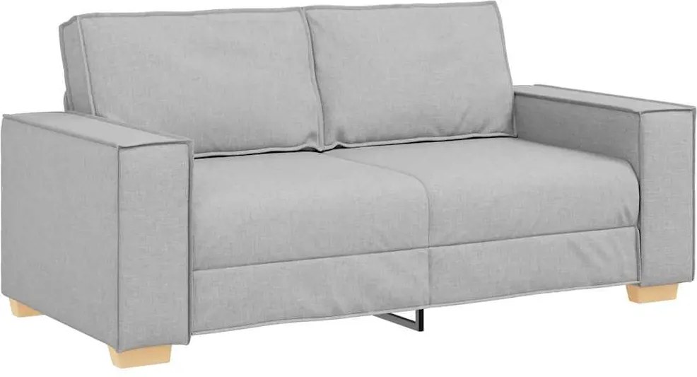 vidaXL Canapea cu 2 locuri, gri nor, 180x78x84 cm, material textil