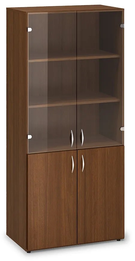 Dulap înalt ProOffice 80 x 47 x 178 cm, nuc