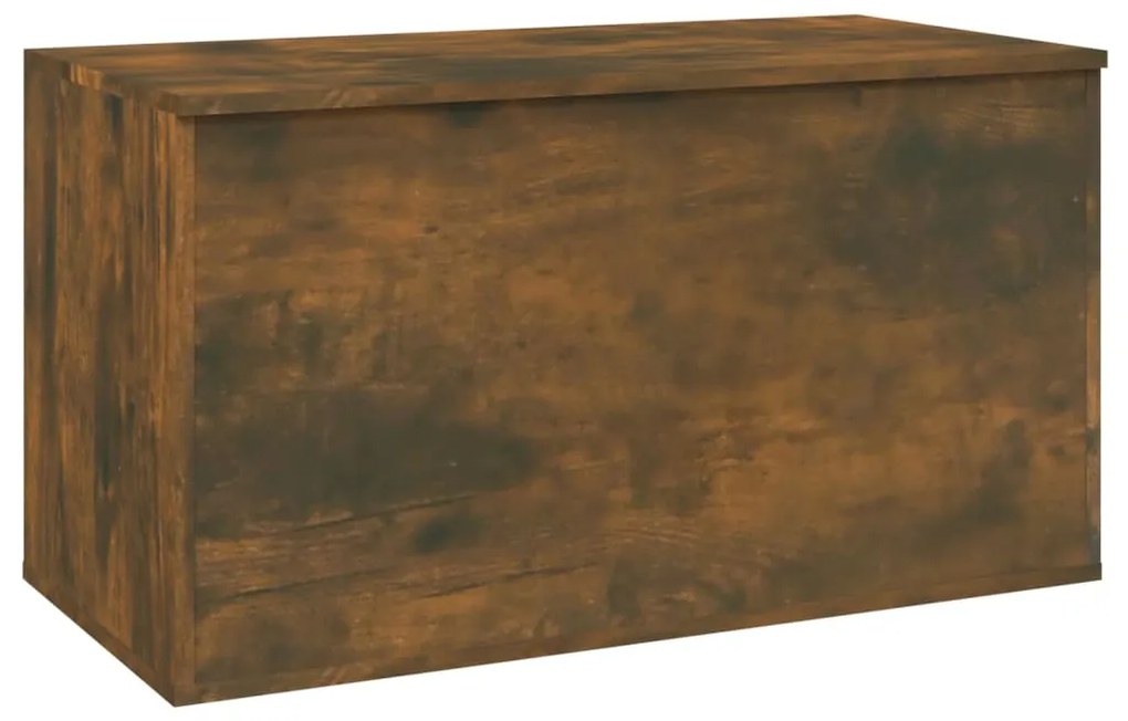 815192 vidaXL Cufăr de depozitare stejar fumuriu 84x42x46 cm lemn prelucrat