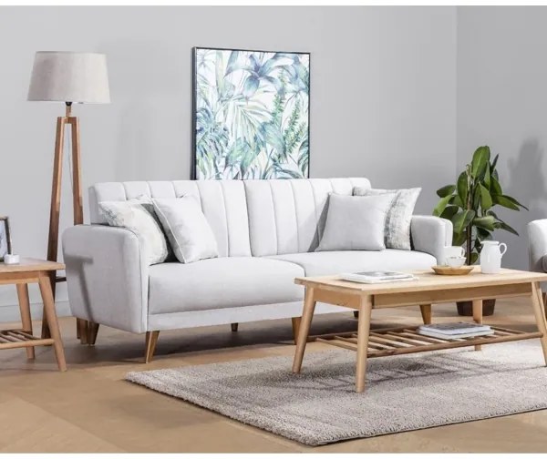 Canapea extensibilă KITO, 2 locuri, crem