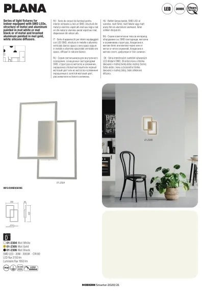 Redo PLANA 01-2316 – lustru suspendat LED dimabil pe cablu, 80W, 230V, alb