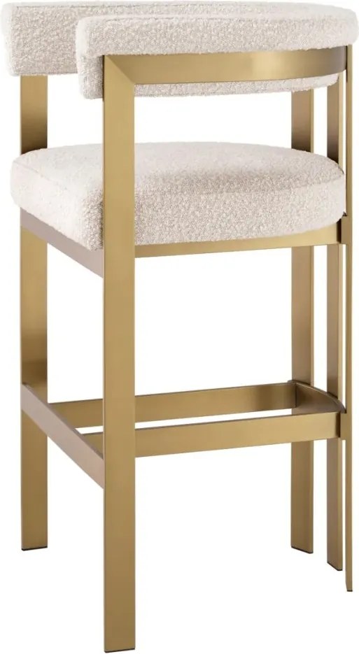 Scaun de bar design LUX, Bar Stool Clubhouse crem