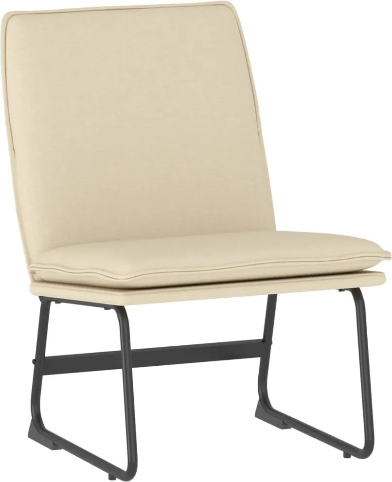 vidaXL Scaun de relaxare, crem, 52x75x76 cm, material textil