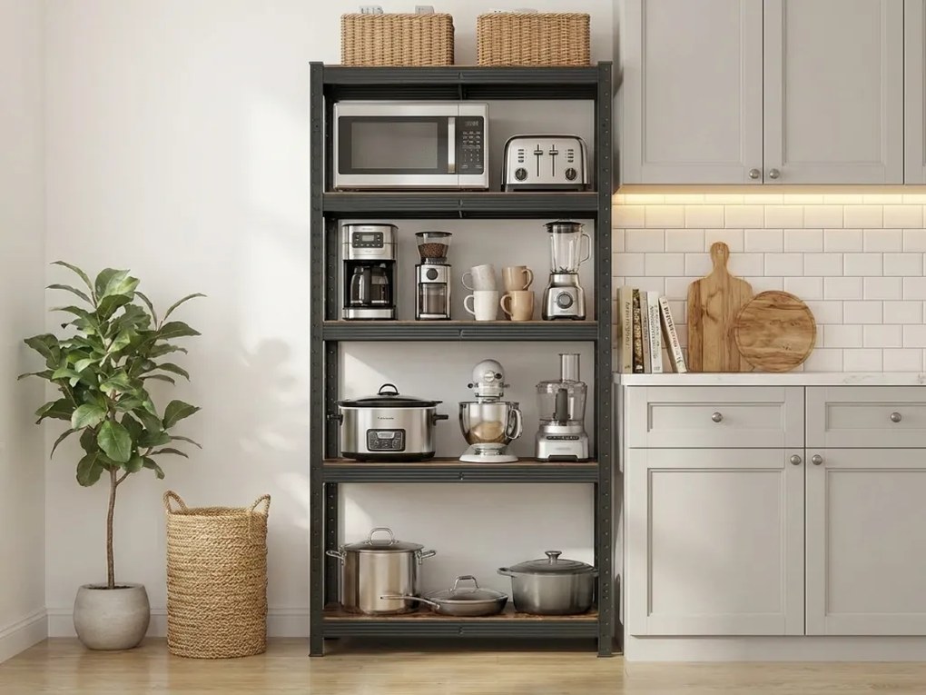 Raft metalic cu polite TAYLOR 5 polite 150x75 cm