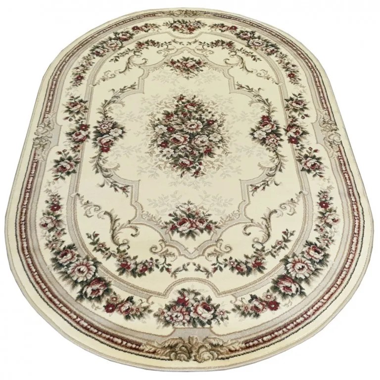 Covor Crem / Bej model floral Selectează mărime: 060 X 110