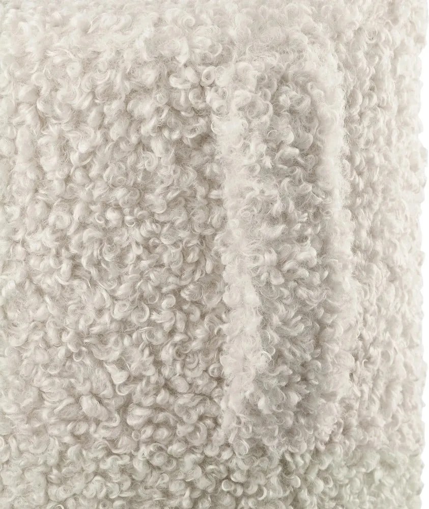 Taburet bej cu tapițerie din țesătură bouclé Teddy – Blomus