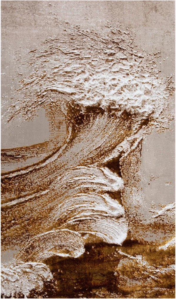 Covor Modern Living, Dormitor Dreptunghiular Cameleon 2323A Gold (Alege dimensiunea: 125 x 200)