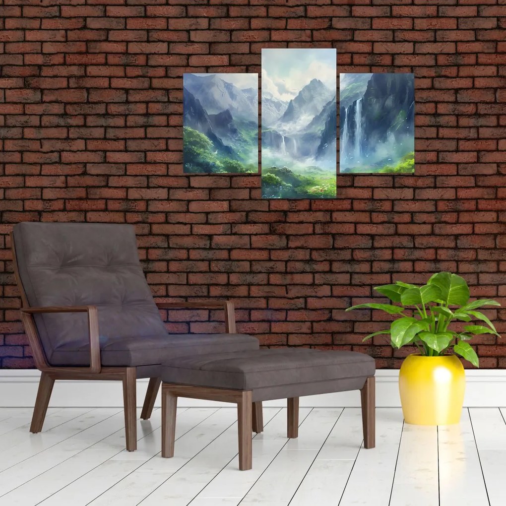 Tablou - Valea cascadelor (90x60 cm)