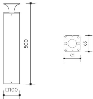 Lampă LED de exterior ORNELA LED/6W/230V 3000K IP54 antracit