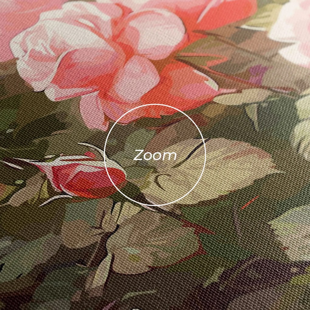 Tablou Canvas, 50x100cm, Dormitor si Living, Flori, Trandafiri, Wild Roses