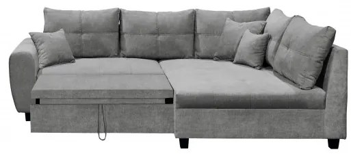 Coltar Extensibil Lena, Dreapta, Gri Inchis, 248 x 87 x 176 cm