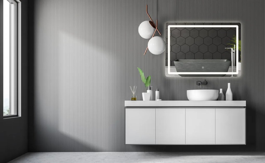 Oglinda LED 80x60cm P10407