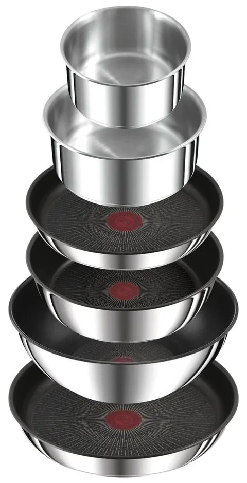 Set de vase pentru gătit 13 buc. din oțel inoxidabil INGENIO Preference ON L9749432 – Tefal