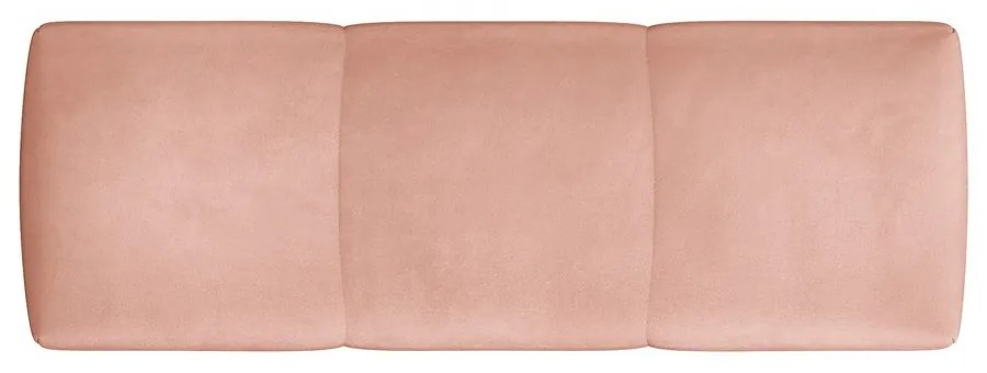 Spătar pentru canapea modulară roz cu tapițerie din catifea Rome Velvet - Cosmopolitan Design