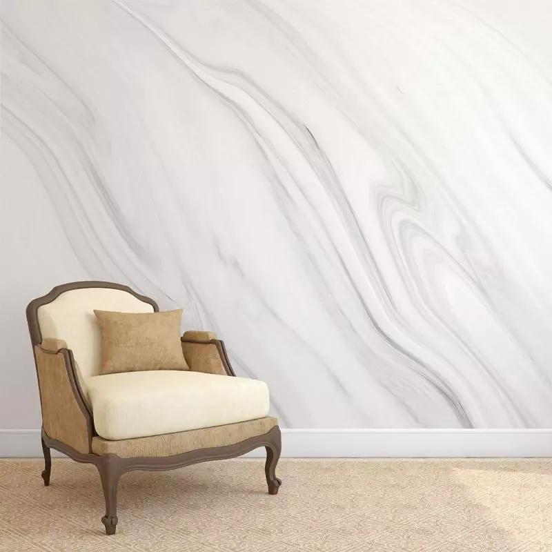 Tapet White Fine Marble - Smooth