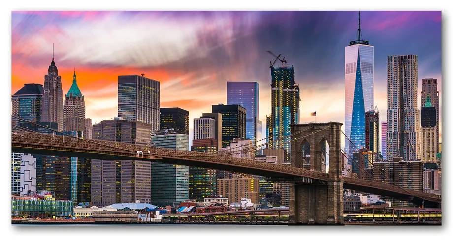 Tablou pe sticlă acrilică Manhattan new york city