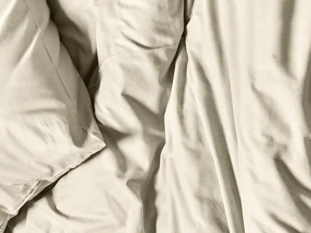 Lenjerie de pat din bumbac CALMORA bej deschis Dimensiune lenjerie de pat: 70 x 90 cm | 140 x 220 cm