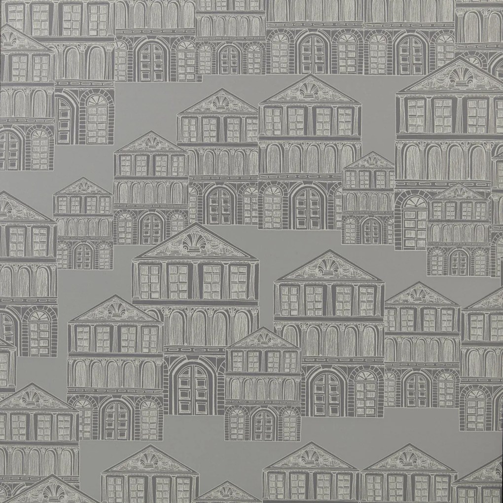 Tapet Maison, Soft Grey Luxury Patterned, 1838 Wallcoverings, 5.3mp / rola