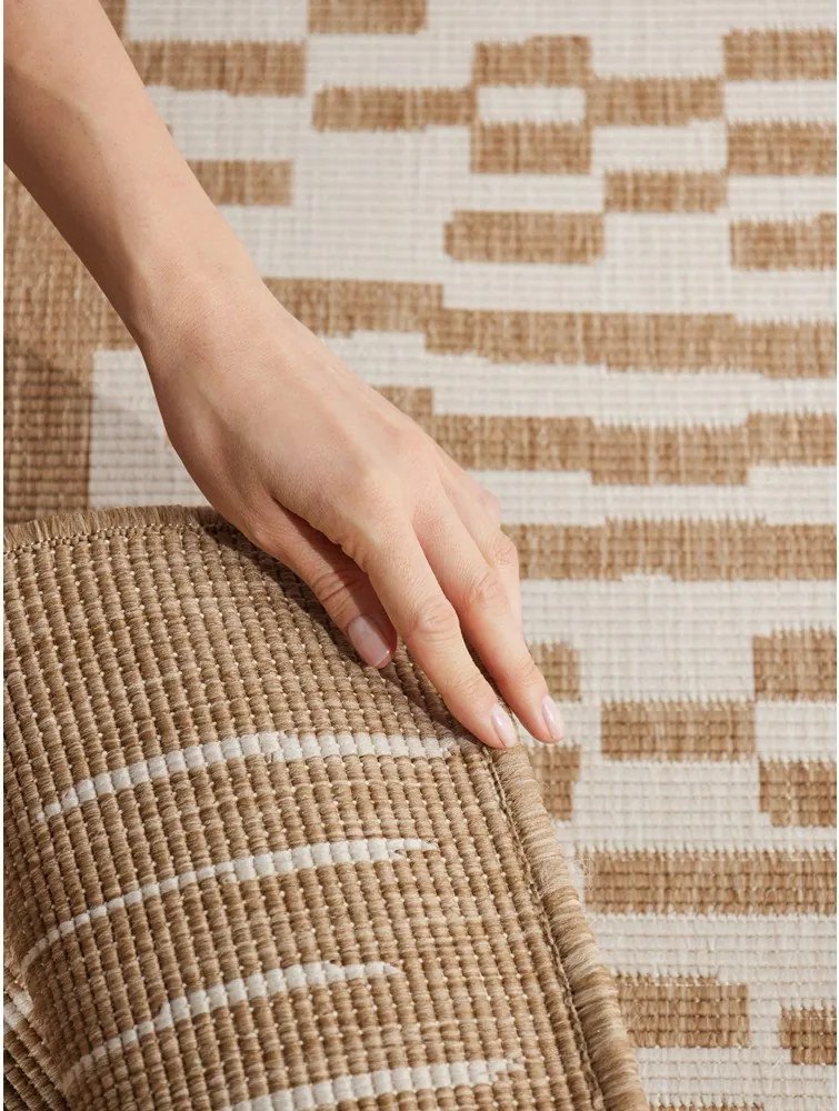 Covor pentru exterior și interior crem/în culoare naturală 120x170 cm Haringey Acacia – Ted Baker