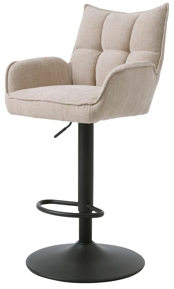 Scaune de bar crem cu înălțime ajustabilă 2 buc. Marilla – Unique Furniture