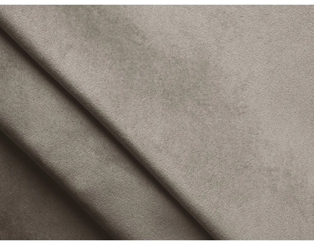 Canapea modulară bej cu tapițerie din catifea 285 cm Lokua – Makamii