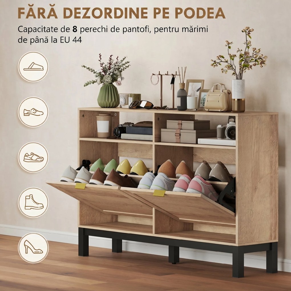 HOMCOM dulap pantofi compact | Aosom Romania