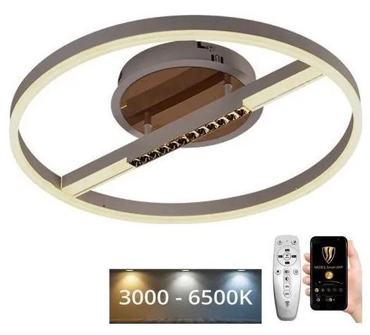 Plafonieră LED dimabilă LED/60W/230V 3000-6500K + telecomandă