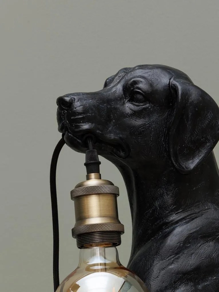Lampa de masa, din rasina, forma de caine, Good Dog
