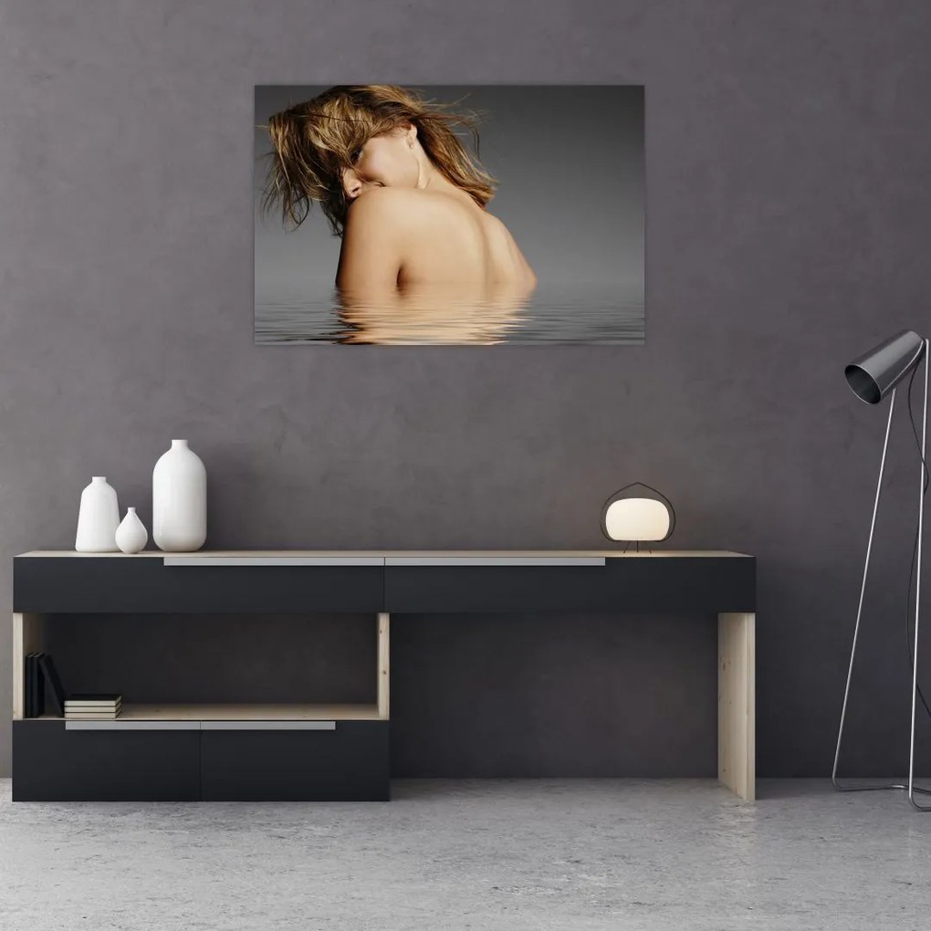 Tablou - Imaginea unei femei care face baie (90x60 cm)