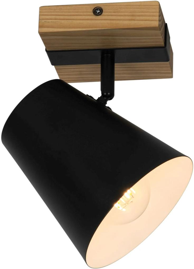 Zuma Line Elti lampă de tavan 1x25 W negru P22077-1R