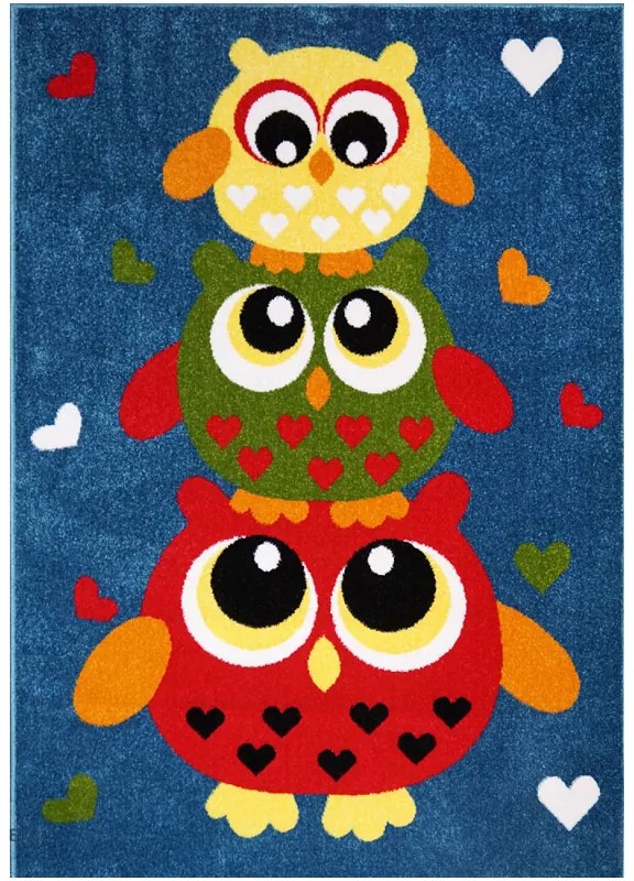 Covor copii bufnite 11207-140 Selectează mărime: 120 X 170