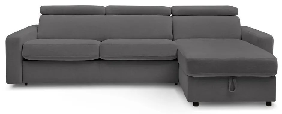 Colțar gri închis extensibil (cu colț variabil) Monaco – Bobochic Paris