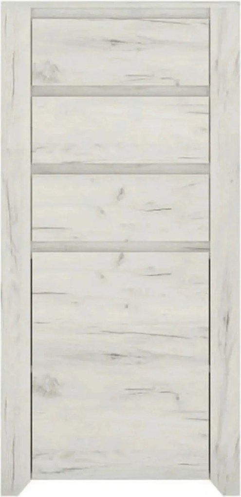 Comoda ANGEL TIP 35, alb, PAL melaminat, 56x40x116 cm