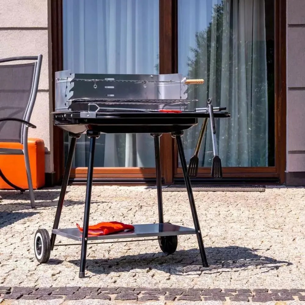 Grătar cu cărbune MIR404, pătrat