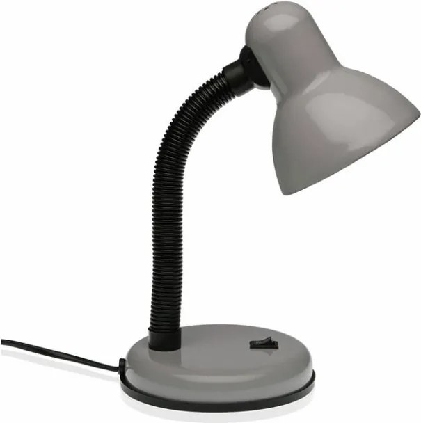 Lampa birou gri/neagra din metal 30 cm Study Lamp Grey Versa Home