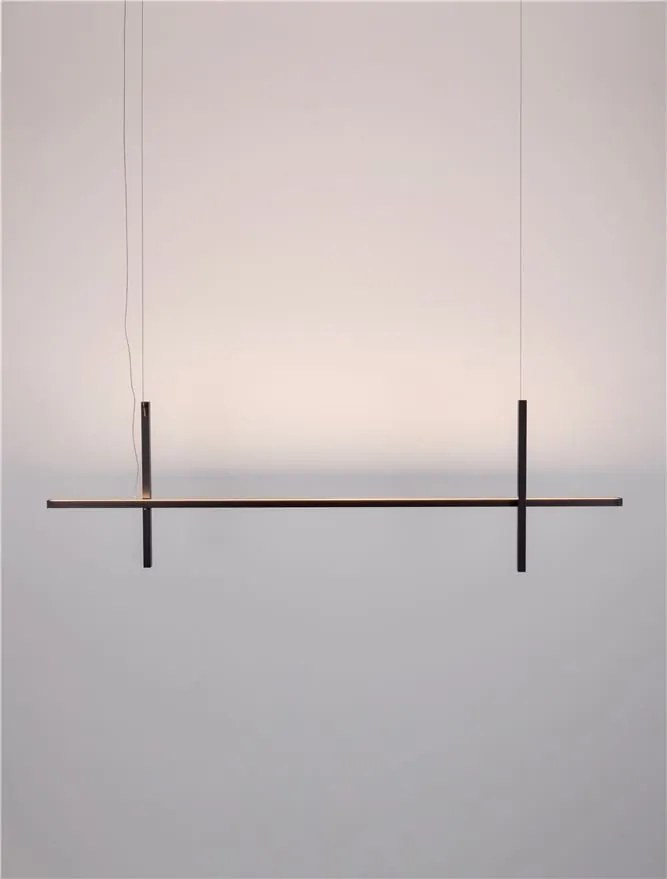 Lustra LED suspendata stil minimalist LOOMA negru