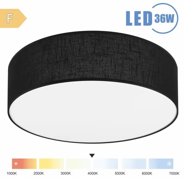 Plafonieră LED Brilagi SIRIJA LED/36W/230V d. 45 cm negru