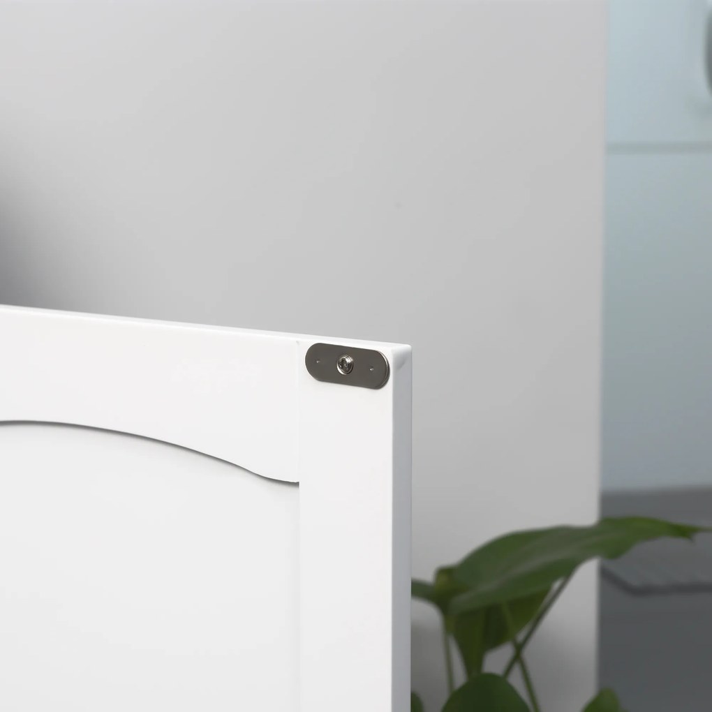 kleankin Mobilier Sub Lavoar Baie cu 2 Uși din MDF, 60x33x60cm, Gri și Alb | Aosom Romania