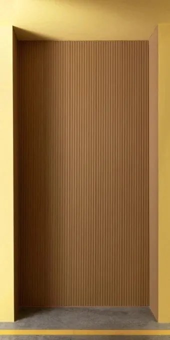 Panou riflaj decorativ 3D din polimer rigid, model Moon - 12.2x1.2x250 cm
