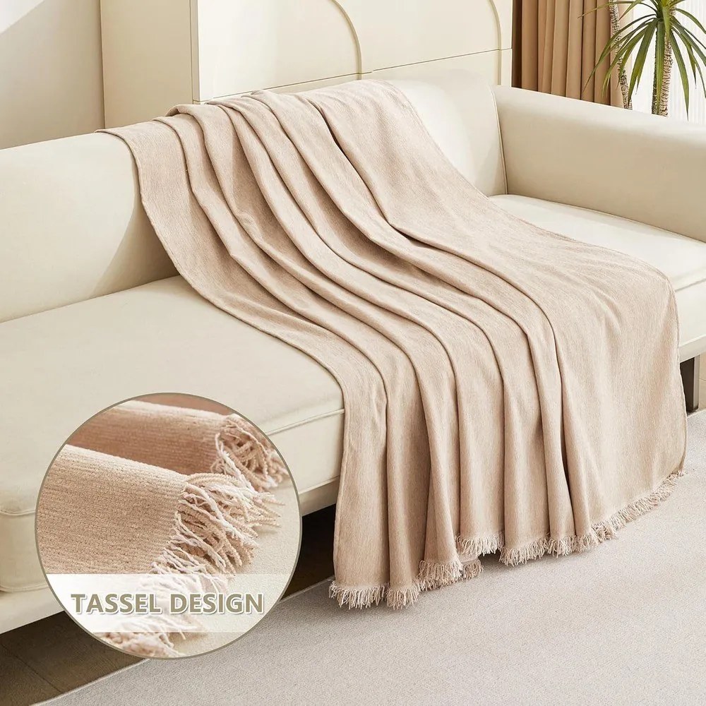 Husă bej pentru canapea cu 4 locuri Talo – Filumi