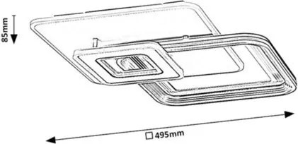 Plafoniera LED cu telecomanda Stregobor