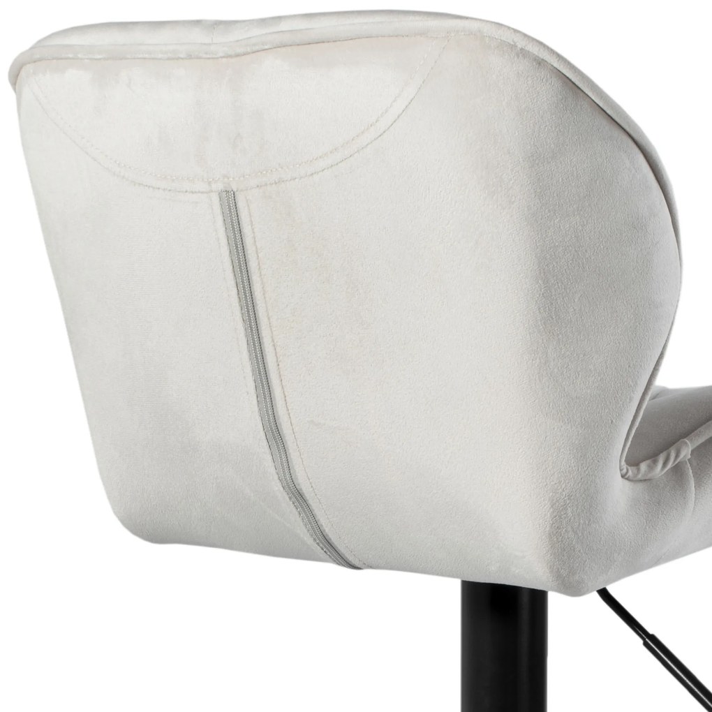 JAKS SCAUN DE BAR GRAPPO BLACK VELOUR BEJ
