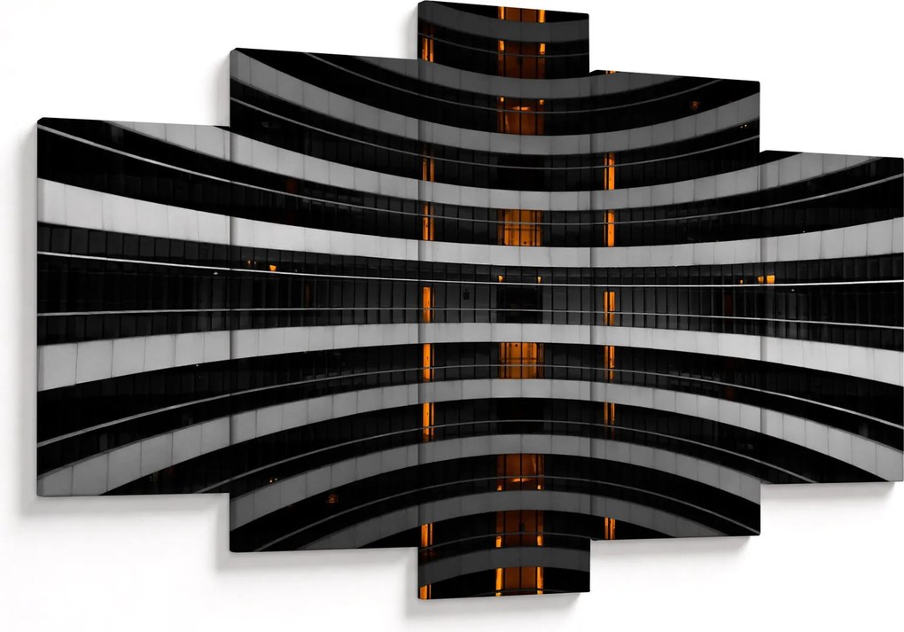 Tablou abstract - clădire (150x105 cm)