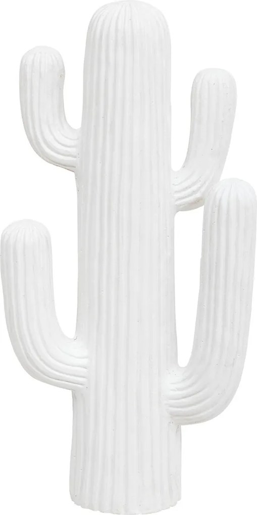 Ornament cactus exterior Rodrigo 58 cm înălțime alb