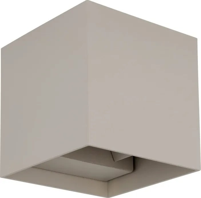 Aplica LED, Spot pentru iluminat exterior design modern IP54 Veronika nisip 10x10cm
