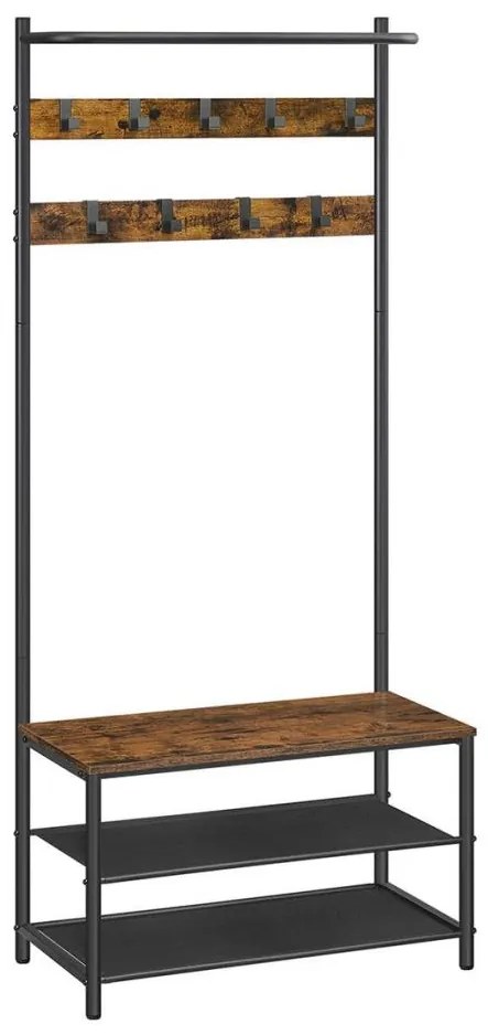 Cuier de podea NAVOR maro/negru