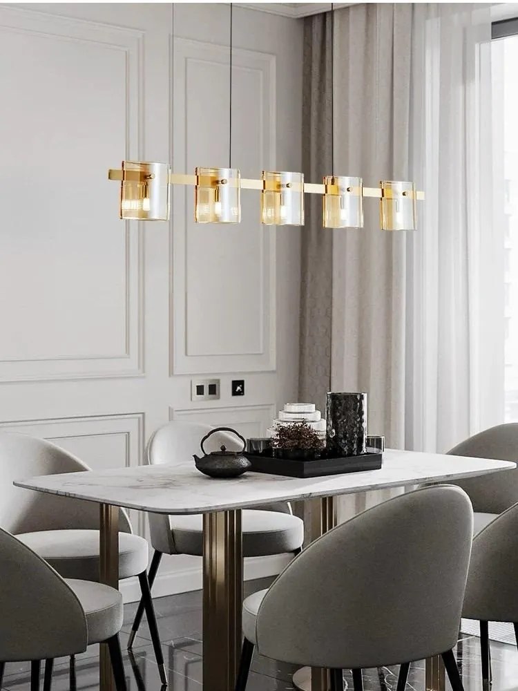 Lustra Ella 120cm, Gold