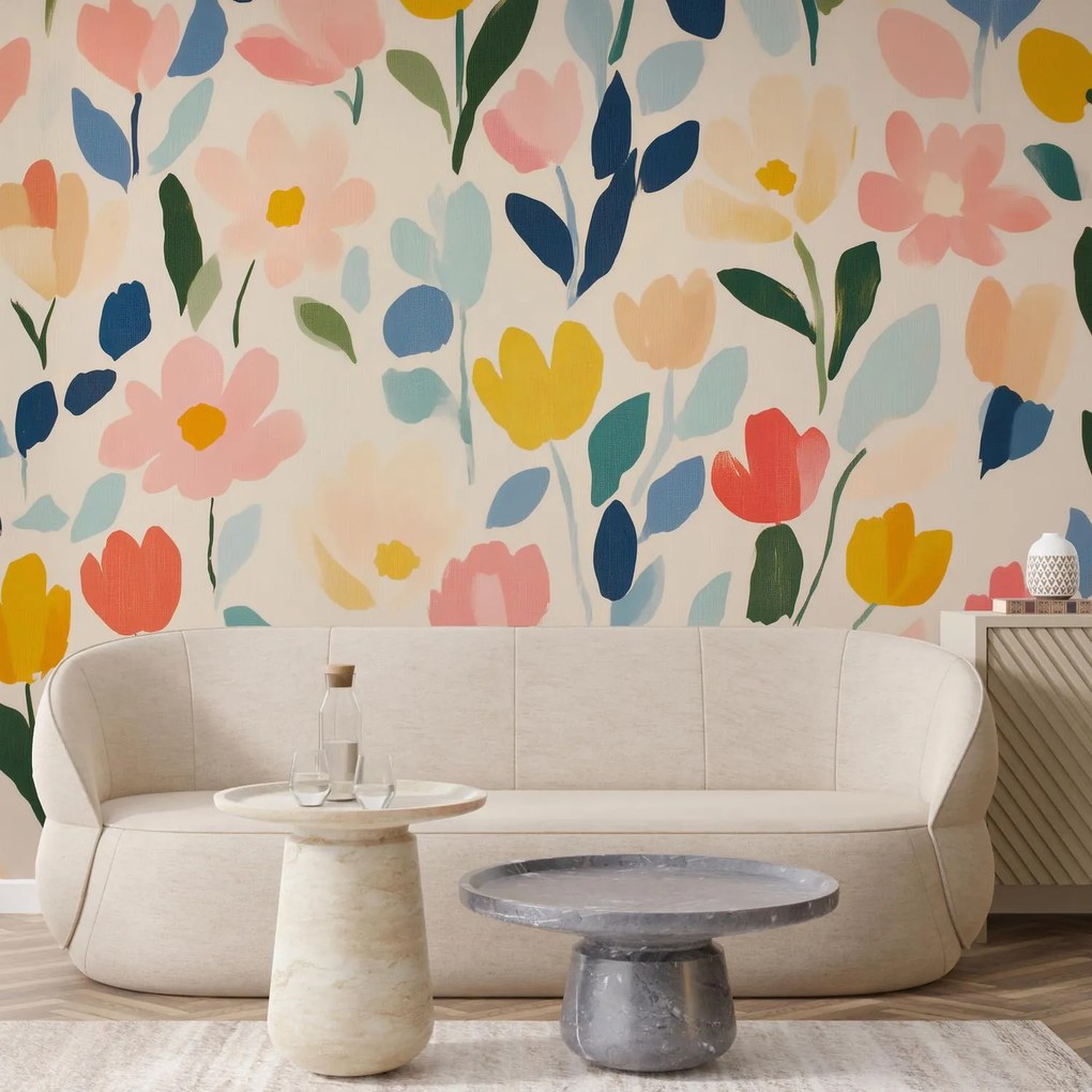 Fototapet - Model floral vesel (147x102 cm)
