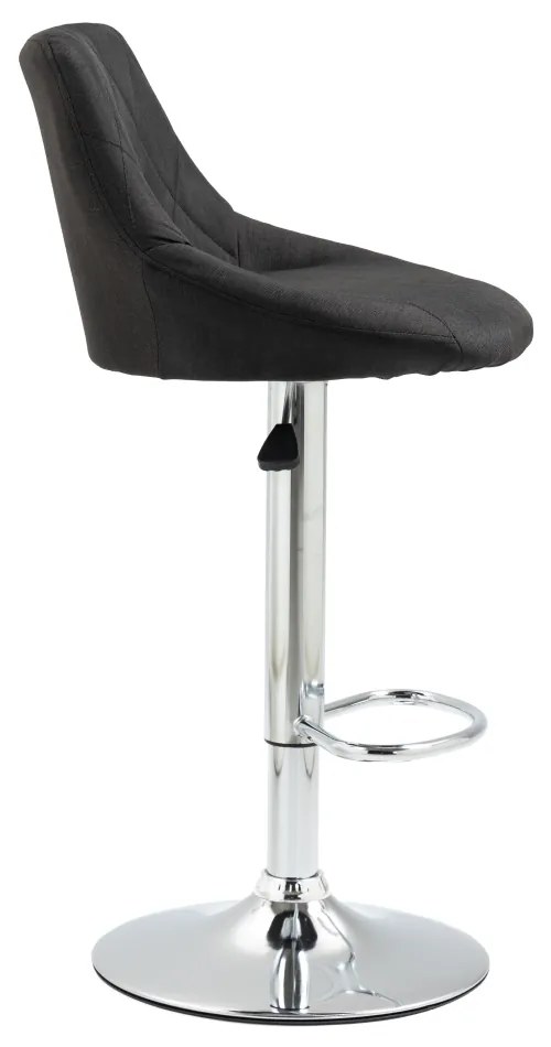 Scaun de bar, negru/crom, MARID