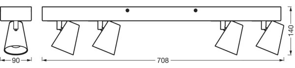 Spot LED Ledvance DECOR NEPTUNE LED/27W/230V